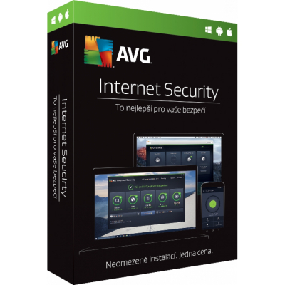 AVG Internet Security  , prodloužení 4 PC na 1 rok, ESD                    