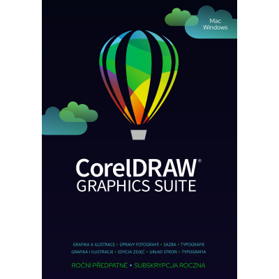 CorelDRAW Graphics Suite Business trvalá licence, včetně podpory na 1 rok                    