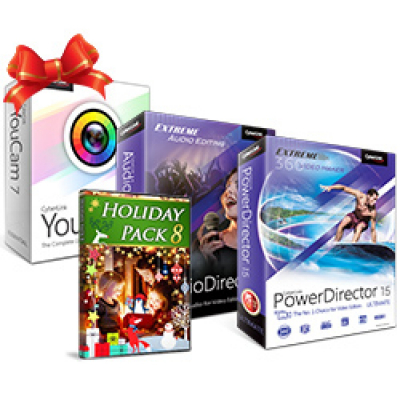 CyberLink PowerDirector 15 Ultimate + zdarma bonusy (Audiodirector7, HolidayPack a Youcam7)                    