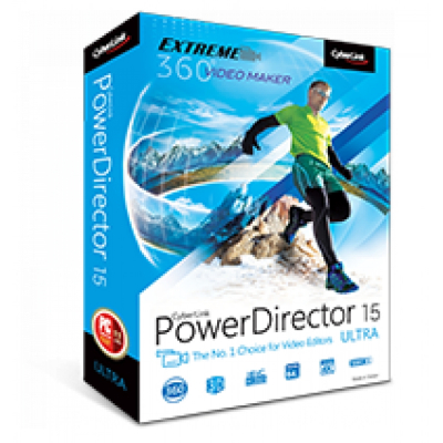 CyberLink PowerDirector 15 Ultra + bonus Photodirector 7 Deluxe + Romance pack                    