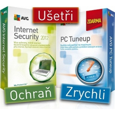 AVG Internet Security  2012 - 1 PC, 1 rok ESD + PC Tuneup ZDARMA                    