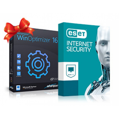 ESET Internet Security, licence na 3 roky 1 PC + Winoptimizer 16                    