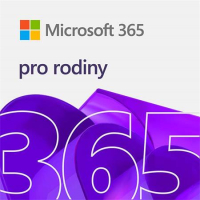 Microsoft 365 pro rodiny, předplatné na 1 rok, ML, ESD