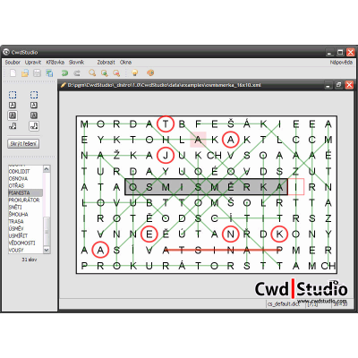 CwdStudio osmisměrky, komerční licence                    