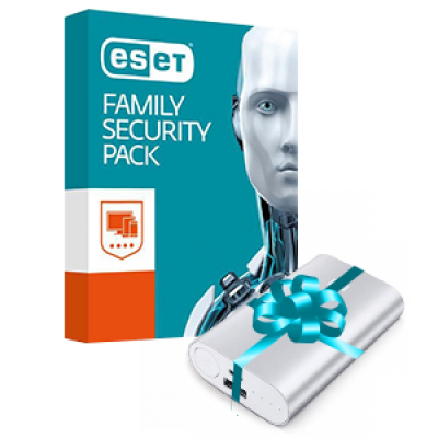 ESET Family Security Pack BOX + Powerbanka                    