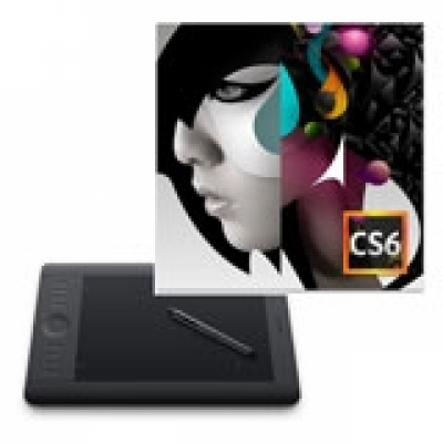 Adobe CS6 Design Standard MP CZ NEW COM License + Wacom Intuos5 M                    