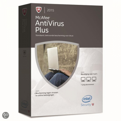 McAfee AntiVirus Plus 2015, 3 PC, 1 rok ESD                    