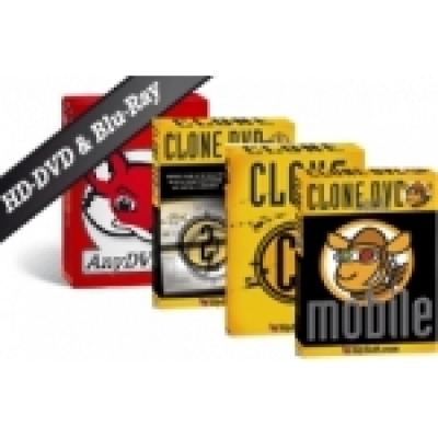 CloneDVD 2 + AnyDVD HD+ CloneCD + CloneDVD Mobile - Licence na 1 rok                    