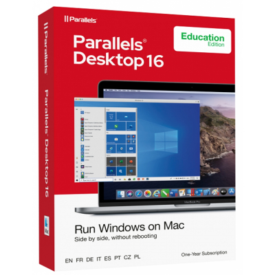 Parallels Desktop 16 Standard Mac, EDU,1 rok BOX                    