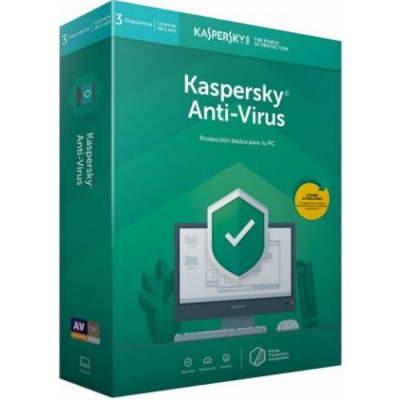 Kaspersky Anti-Virus CZ, 3 zařízení, 2 roky                    