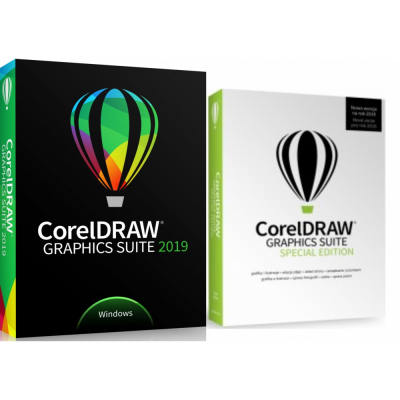 CorelDRAW Graphics Suite 2019 CZ, WIN, zvýhodněné balení, BOX                    