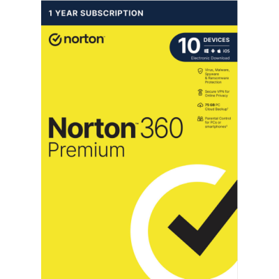 Norton 360 Premium, 10 zařízení, 3 roky                    