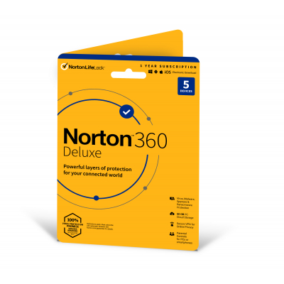 Norton 360 Deluxe, 5 zařízení, 1 rok                    