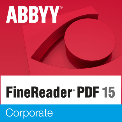 ABBYY FineReader PDF 15 Corporate, Per Seat, 5-10 licencí, upgrade, ESD                    