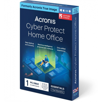Acronis Cyber Protect Home Office Essentials, předplatné na 1 rok, 1PC                    