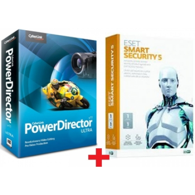 CyberLink PowerDirector 11 Ultra + ESET Smart Security 6                    