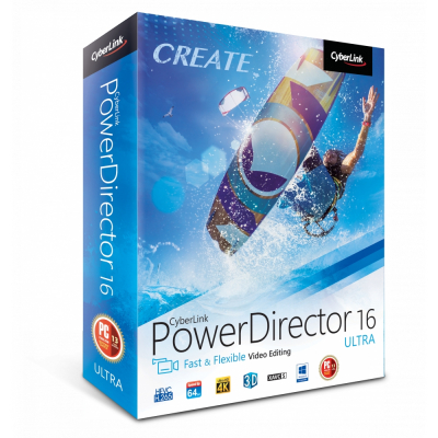 CyberLink PowerDirector 16 Ultra, upgrade z verze 11-15                    