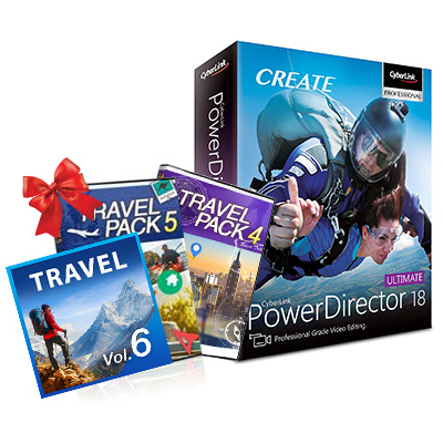 CyberLink PowerDirector 18 Ultimate + cestovatelská edice                    