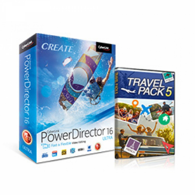 CyberLink PowerDirector 16 Ultra + Travel Pack 5