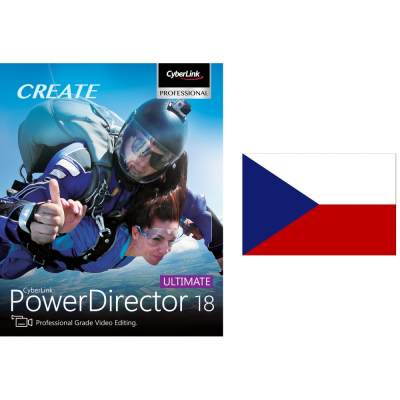CyberLink PowerDirector 18 Ultimate, včetně češtiny                    