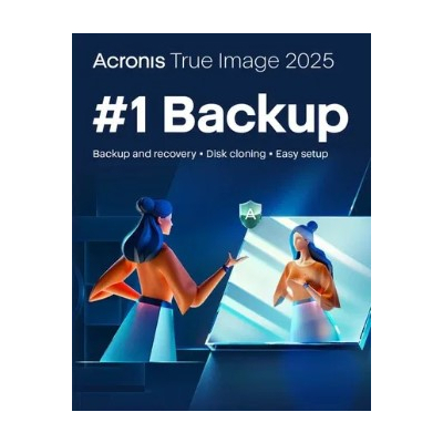 Acronis True Image Essentials, pro 5 počítače, předplatné na 1 rok