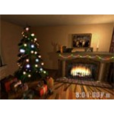 Christmas Fireplace 3D Screensaver                    