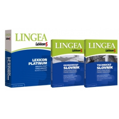 Lingea Lexicon 5 Anglický slovník Platinum + ekonomický + technický slovník                    