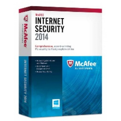 McAfee Internet Security 2014 CZ, 3 uživatelé ESD                    