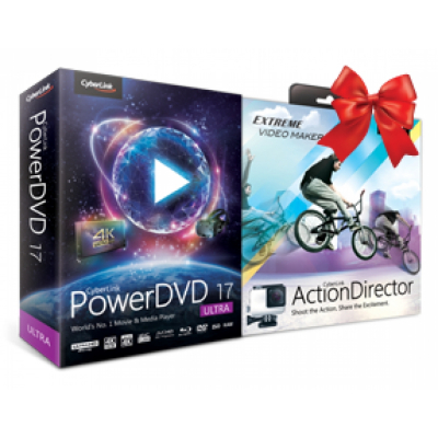 Cyberlink Power DVD 17 Ultra + ActionDirector                    