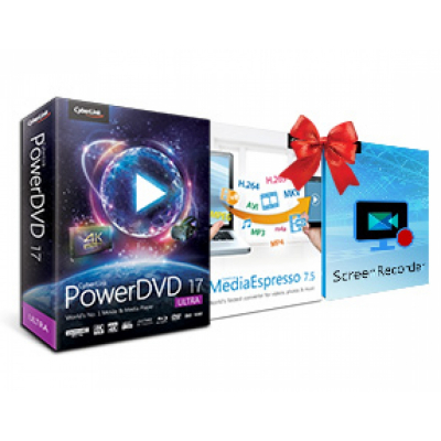 Cyberlink Power DVD 17 Ultra + MediaEspresso 7.5 + Screen Recorder                    