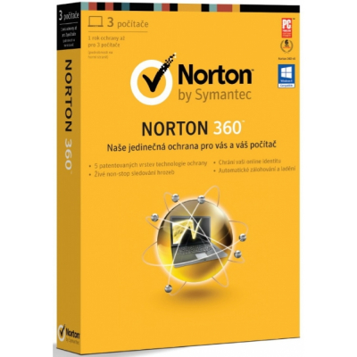 Norton 360 7.0 CZ 1 uživatel 3 PC, 1 rok Upgrade ESD                    