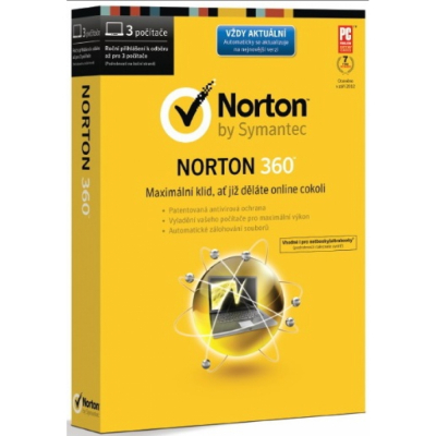 Norton 360 2014 CZ, 3 PC, 1 rok                    