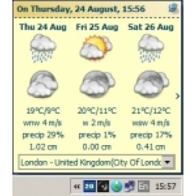 Tray Weather Forecast                    