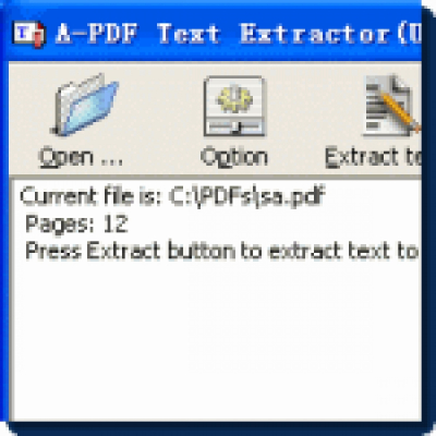 A-PDF Text Extractor                    