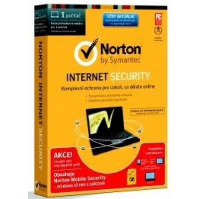Norton Internet Security 2014 CZ, 1 PC, 1 rok + Norton Mobile Security 3.0 CZ pro 3 zařízení                    