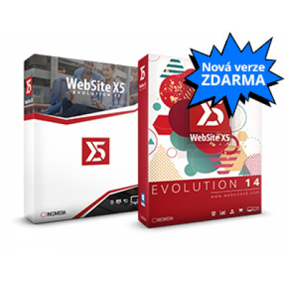 WebSite X5 Evolution 13 + upgrade zdarma na verzi 14                    