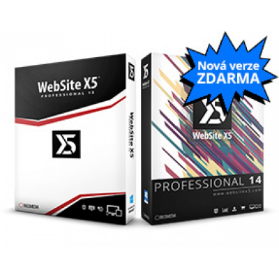 WebSite X5 Professional 13 + upgrade zdarma na verzi 14                    
