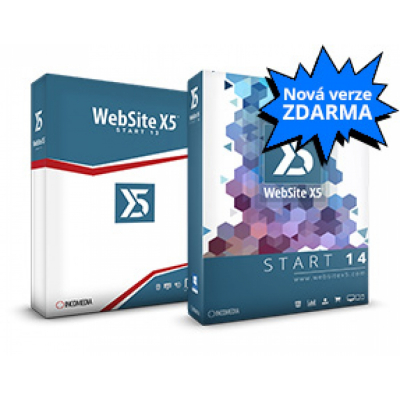 WebSite X5 Start 13 + upgrade zdarma na verzi 14                    