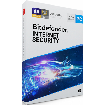 Bitdefender Internet Security, 2017, licence pro 1 PC, 1 rok                    