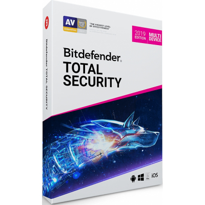 Bitdefender Total Security 2016, licence pro 5 PC, 1 rok                    