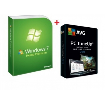 Windows 7 Home Premium CZ OEM 64-bit + AVG PC TuneUp zdarma                    