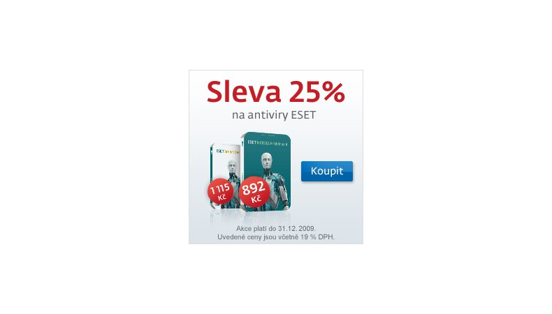 ESET s 25% slevou!