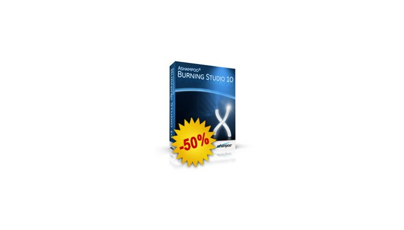 50% sleva na Ashampoo Burning Studio 10