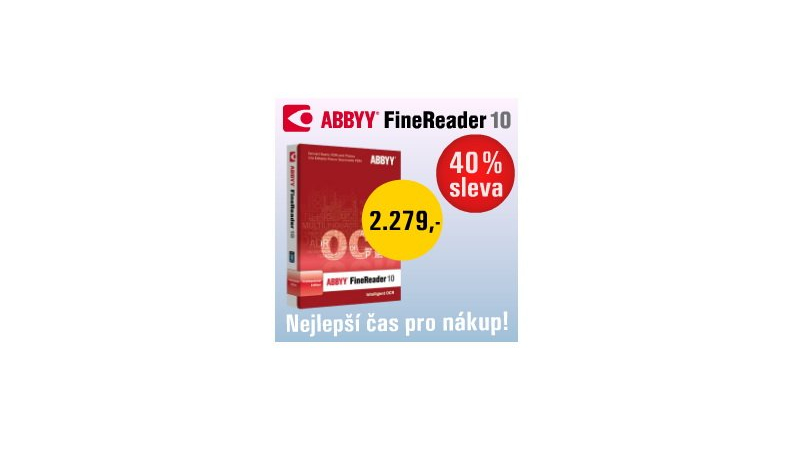 40% sleva na ABBYY FineReader 10