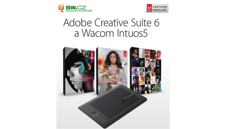 Adobe Creative Suite 6 + Wacom Intuos5 v ceně!