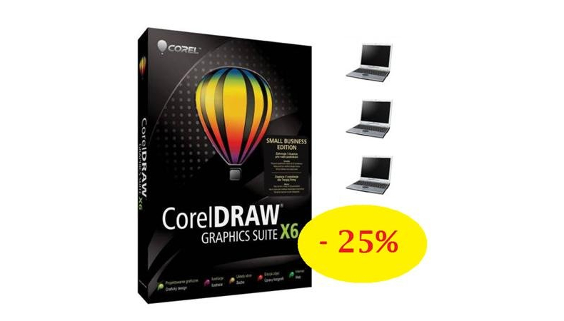 CorelDRAW na 3 PC a se slevou 25%