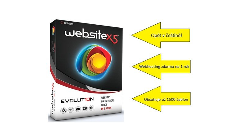 WebSite X5 ve verzi 10! Licence skladem!