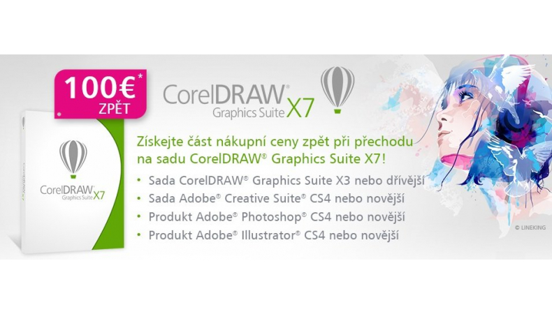 Zpětný bonus 100 EUR na Corel!