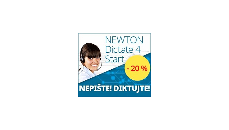 Nepište - diktujte! A ušetřete 20 %