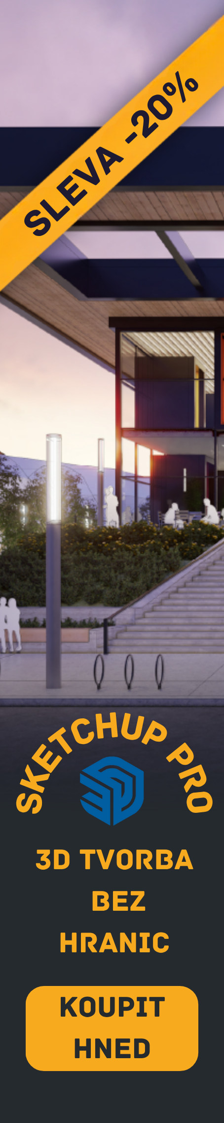 SketchUp Pro vlevo